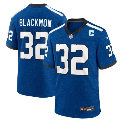 Men's Indianapolis Colts Julian Blackmon Royal Indiana Nights Alternate Game Jersey 01