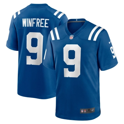 Men's Indianapolis Colts Juwann Winfree Royal Team Game Jersey 01