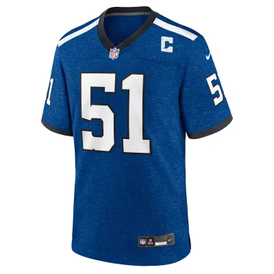 Men's Indianapolis Colts Kwity Paye Royal Indiana Nights Alternate Game Jersey 02