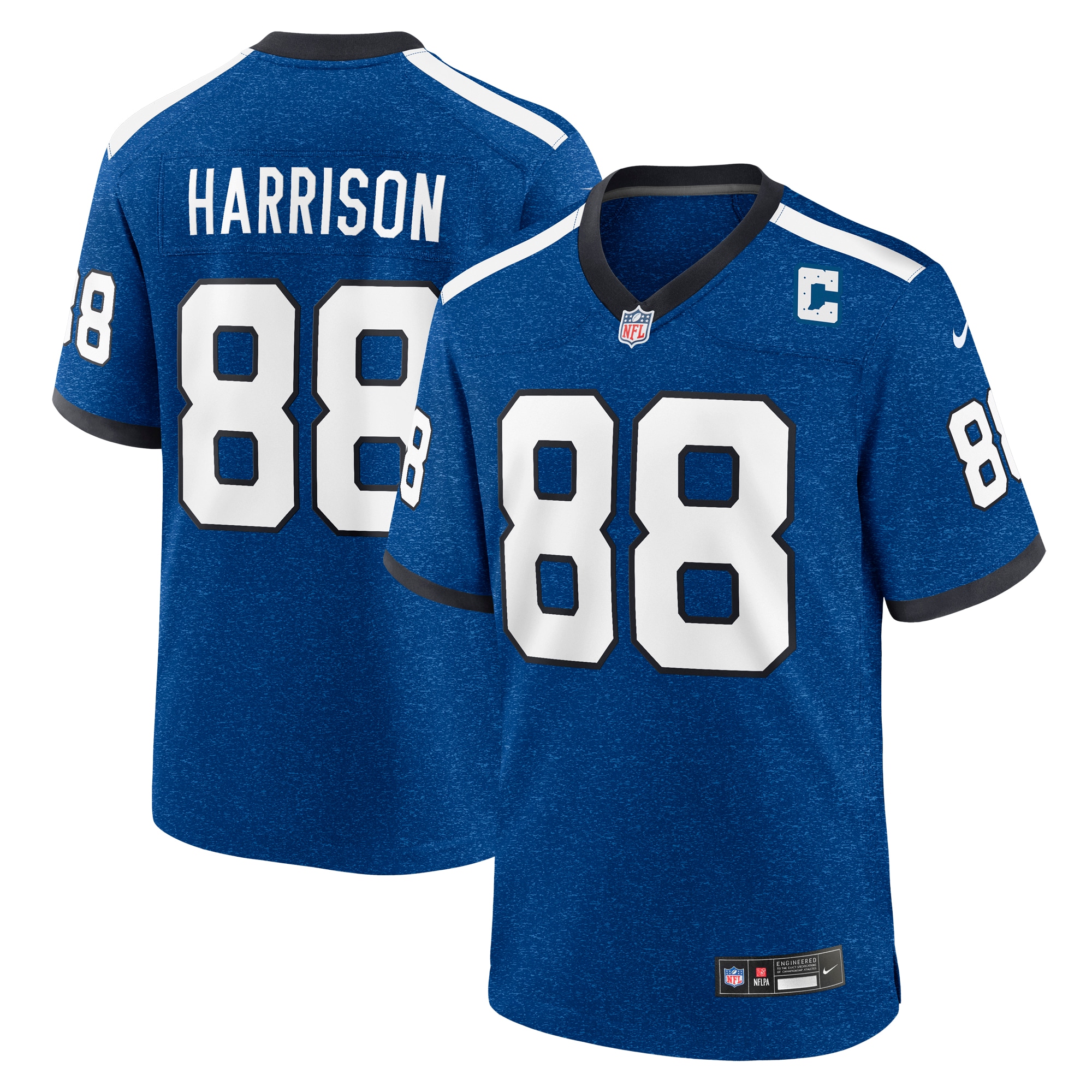 Men's Indianapolis Colts Marvin Harrison Royal Indiana Nights Alternate Game Jersey