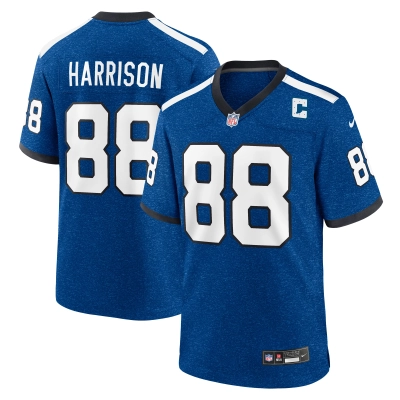 Men's Indianapolis Colts Marvin Harrison Royal Indiana Nights Alternate Game Jersey 01