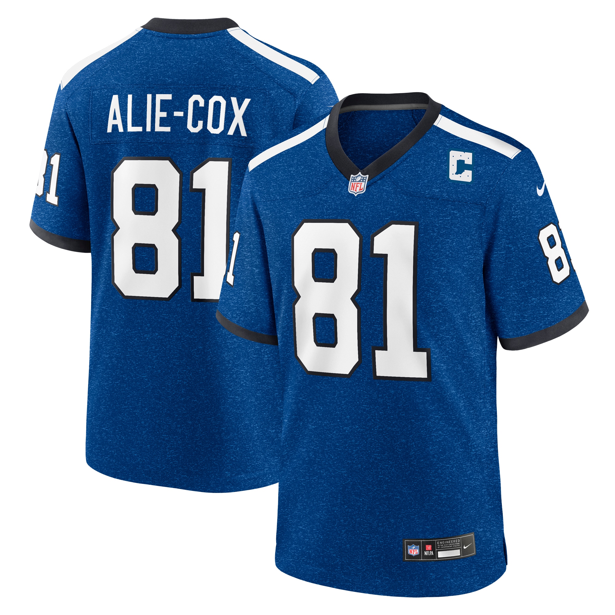 Men's Indianapolis Colts Mo Alie Cox Royal Indiana Nights Alternate Game Jersey