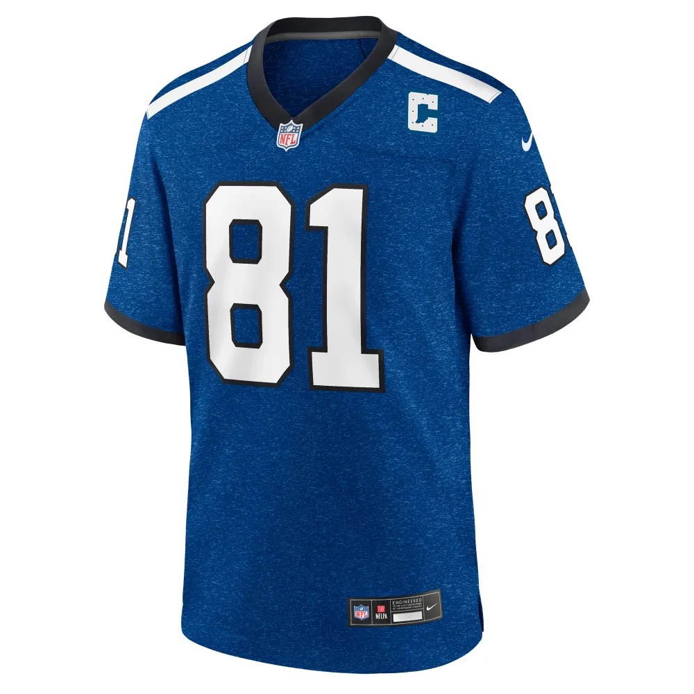 Men's Indianapolis Colts Mo Alie Cox Royal Indiana Nights Alternate Game Jersey