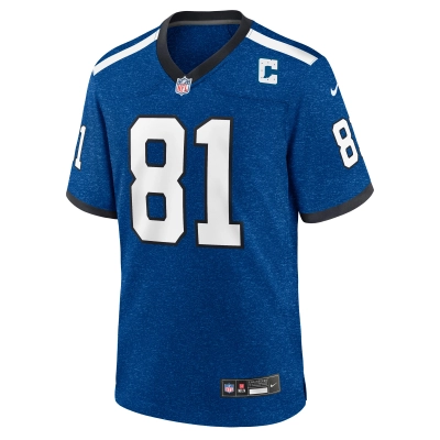 Men's Indianapolis Colts Mo Alie Cox Royal Indiana Nights Alternate Game Jersey 02