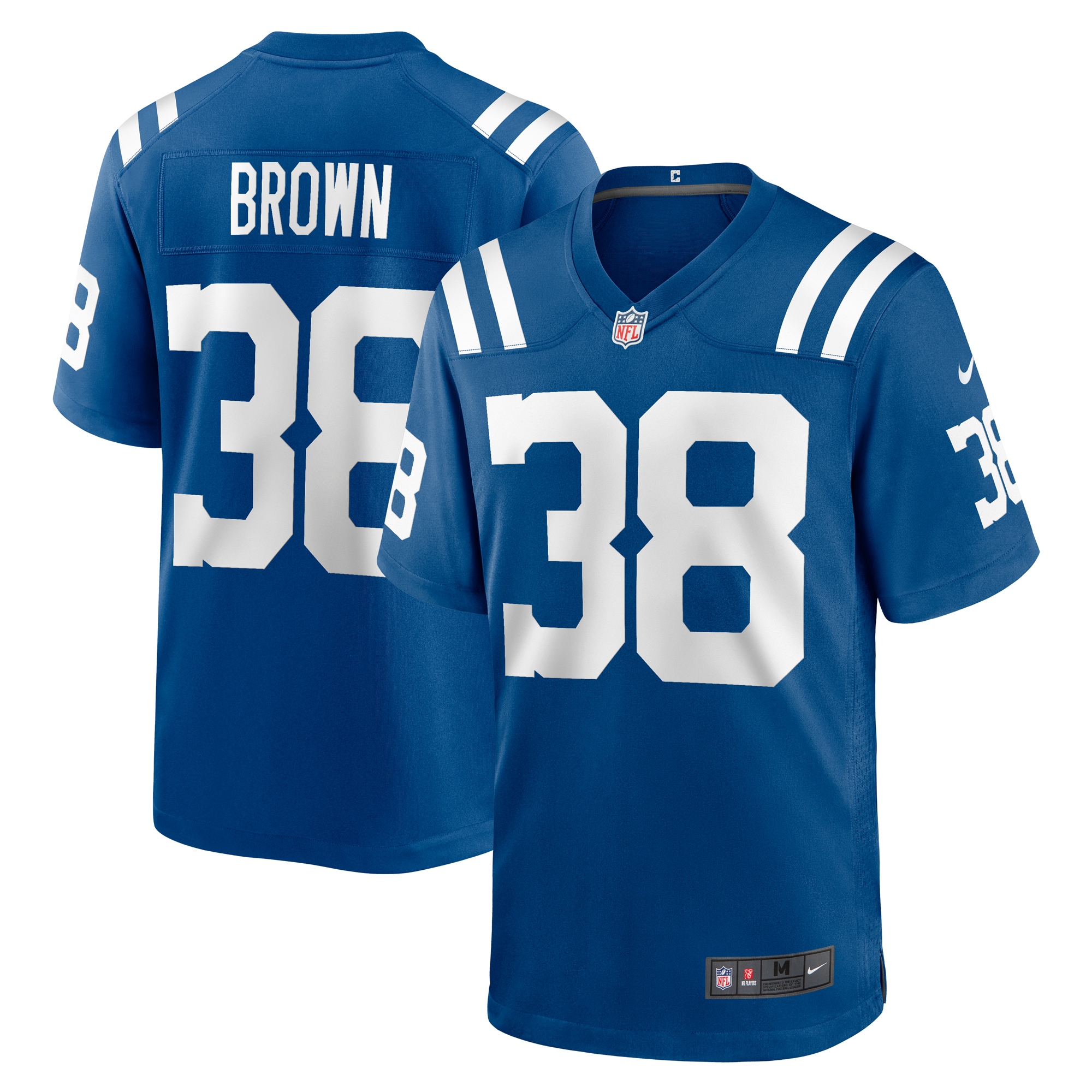 Men's Indianapolis Colts Pharaoh Brown Royal Game Player Jersey