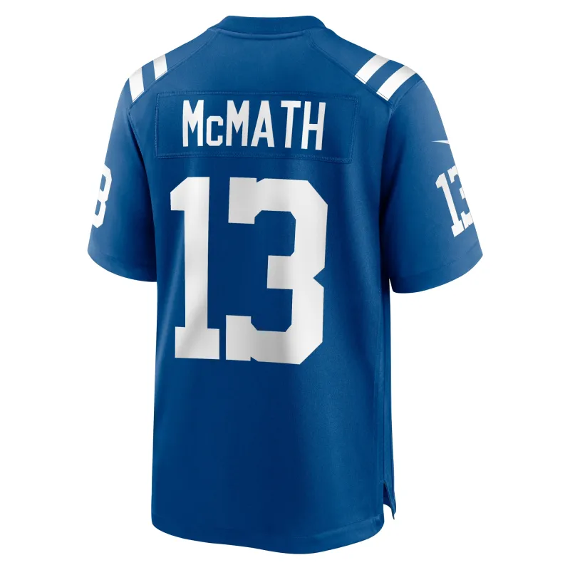 Men's Indianapolis Colts Racey McMath Royal Team Game Jersey