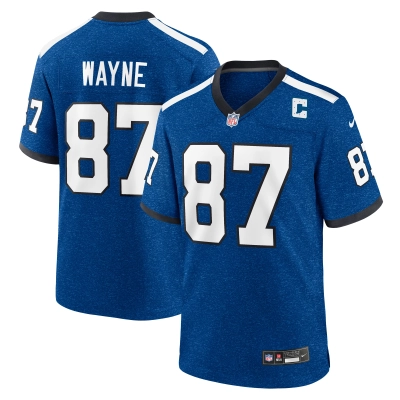 Men's Indianapolis Colts Reggie Wayne Royal Indiana Nights Alternate Game Jersey 01