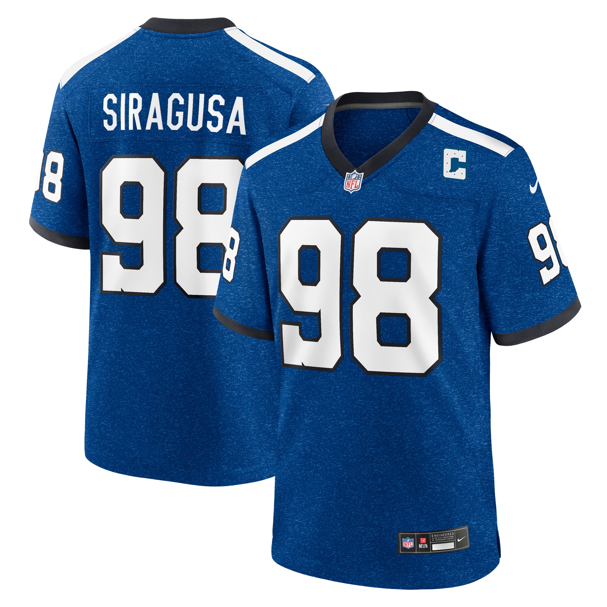 Men's Indianapolis Colts Tony Siragusa Royal Indiana Nights Alternate Game Jersey
