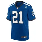 Men's Indianapolis Colts Zack Moss Royal Indiana Nights Alternate Game Jersey