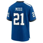 Men's Indianapolis Colts Zack Moss Royal Indiana Nights Alternate Game Jersey