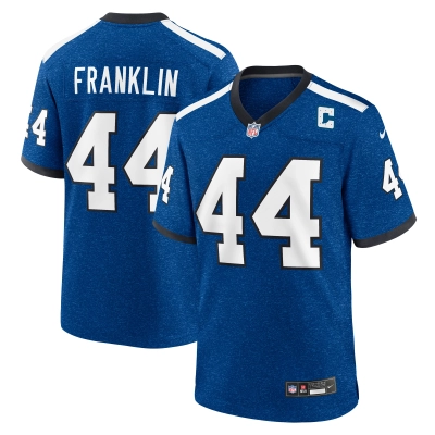 Men's Indianapolis Colts Zaire Franklin Royal Indiana Nights Alternate Game Jersey 01