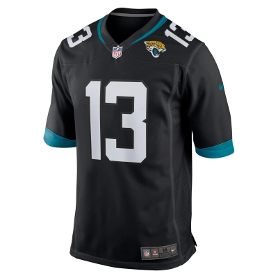 Men's Jacksonville Jaguars Christian Kirk Black Alternate Game Jersey 02