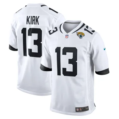 Men's Jacksonville Jaguars Christian Kirk White Game Jersey 01