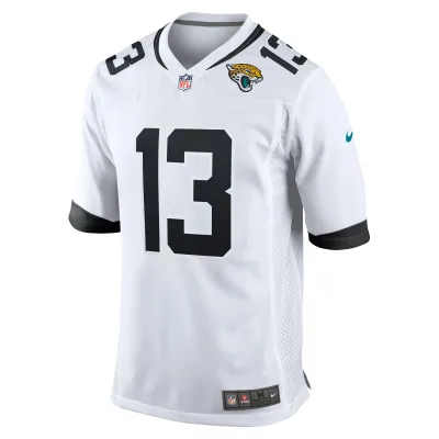 Men's Jacksonville Jaguars Christian Kirk White Game Jersey 02