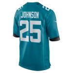 Men's Jacksonville Jaguars D'Ernest Johnson  Teal Team Game Jersey