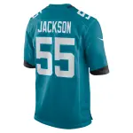 Men's Jacksonville Jaguars Dequan Jackson  Teal Game Jersey