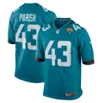 Men's Jacksonville Jaguars Derek Parish  Teal Game Jersey