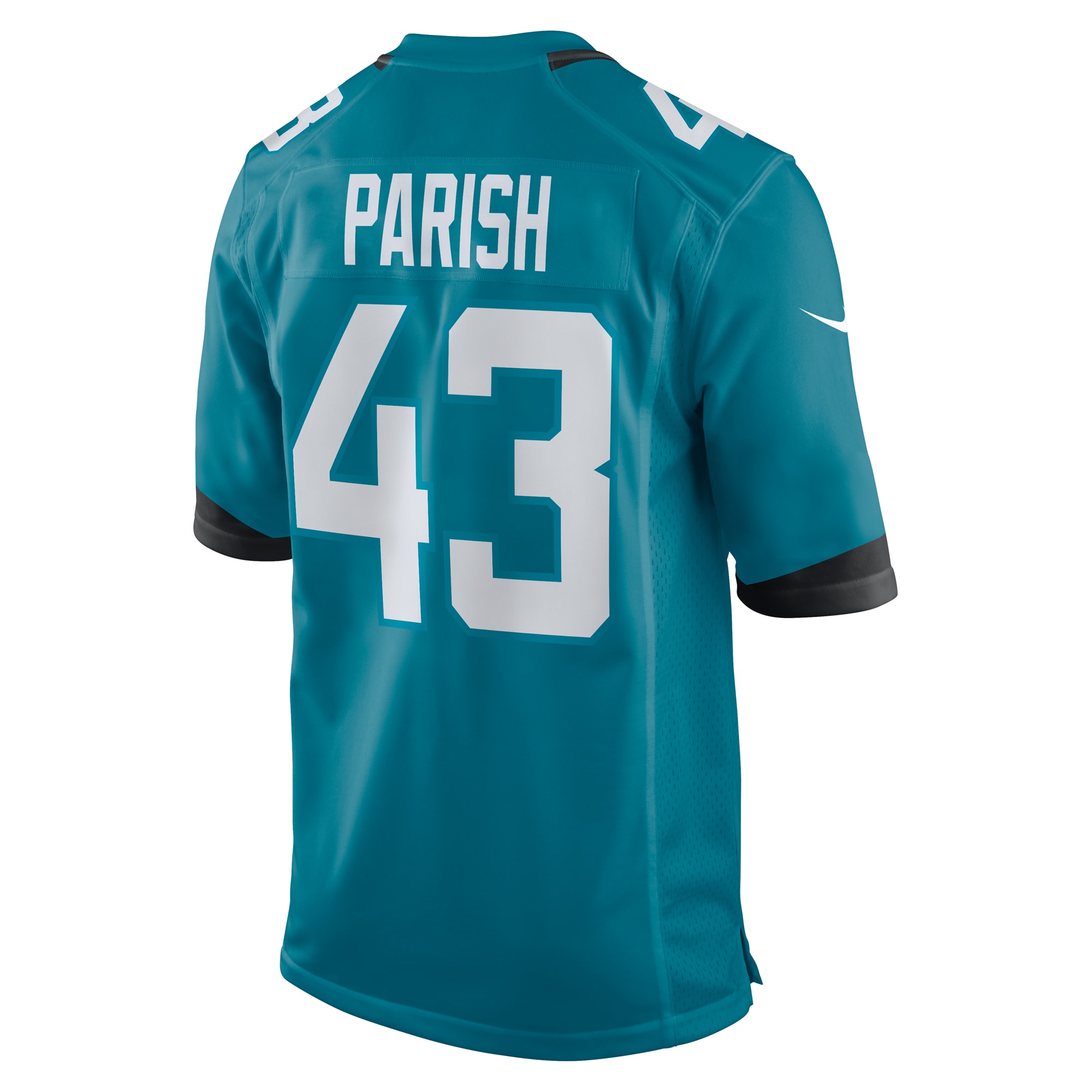 Men's Jacksonville Jaguars Derek Parish  Teal Game Jersey