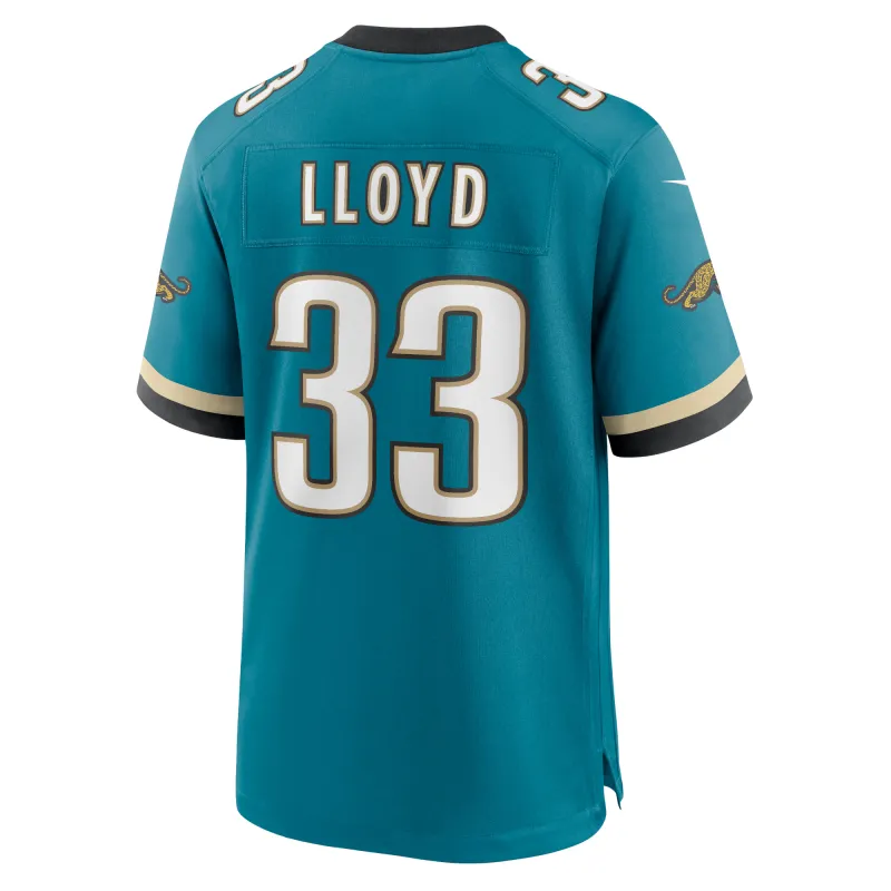 Men's Jacksonville Jaguars Devin Lloyd Teal Prowler Throwback Player Game Jersey