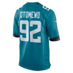 Men's Jacksonville Jaguars Esezi Otomewo  Teal Team Game Jersey