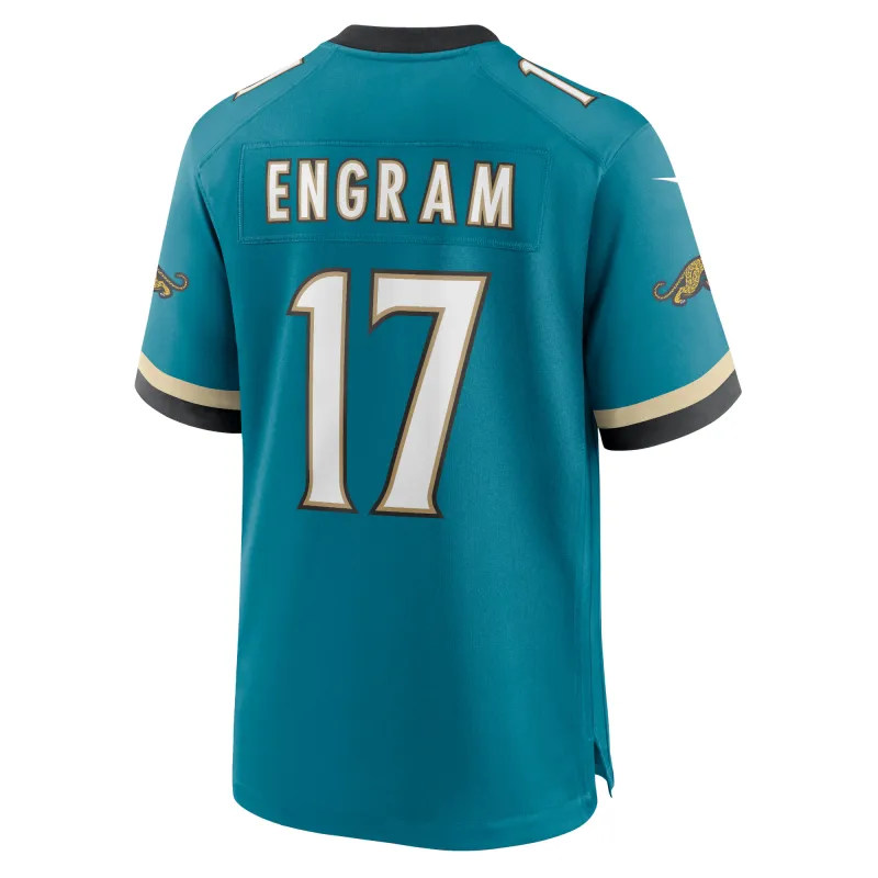 Men's Jacksonville Jaguars Evan Engram Teal Prowler Throwback Player Game Jersey