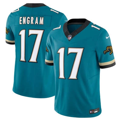 Men's Jacksonville Jaguars Evan Engram Teal Prowler Throwback Vapor F.U.S.E. Limited Jersey 01