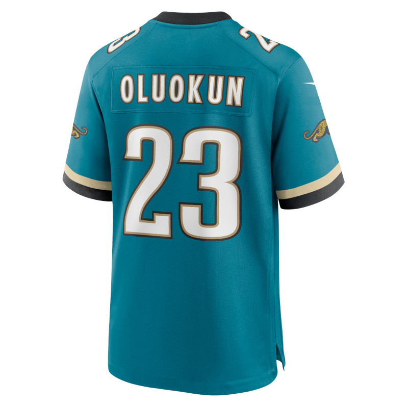 Men's Jacksonville Jaguars Foye Oluokun Teal Prowler Throwback Player Game Jersey