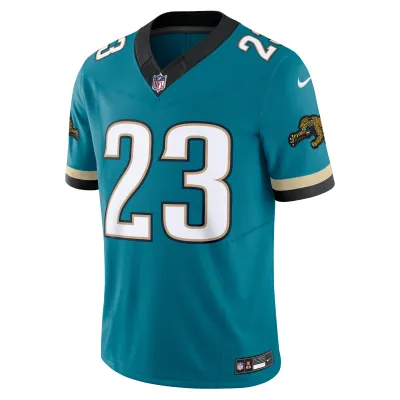 Men's Jacksonville Jaguars Foye Oluokun Teal Prowler Throwback Vapor F.U.S.E. Limited Jersey 02