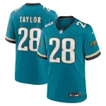 Men's Jacksonville Jaguars Fred Taylor Teal Prowler Throwback Retired Player Game Jersey