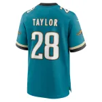 Men's Jacksonville Jaguars Fred Taylor Teal Prowler Throwback Retired Player Game Jersey