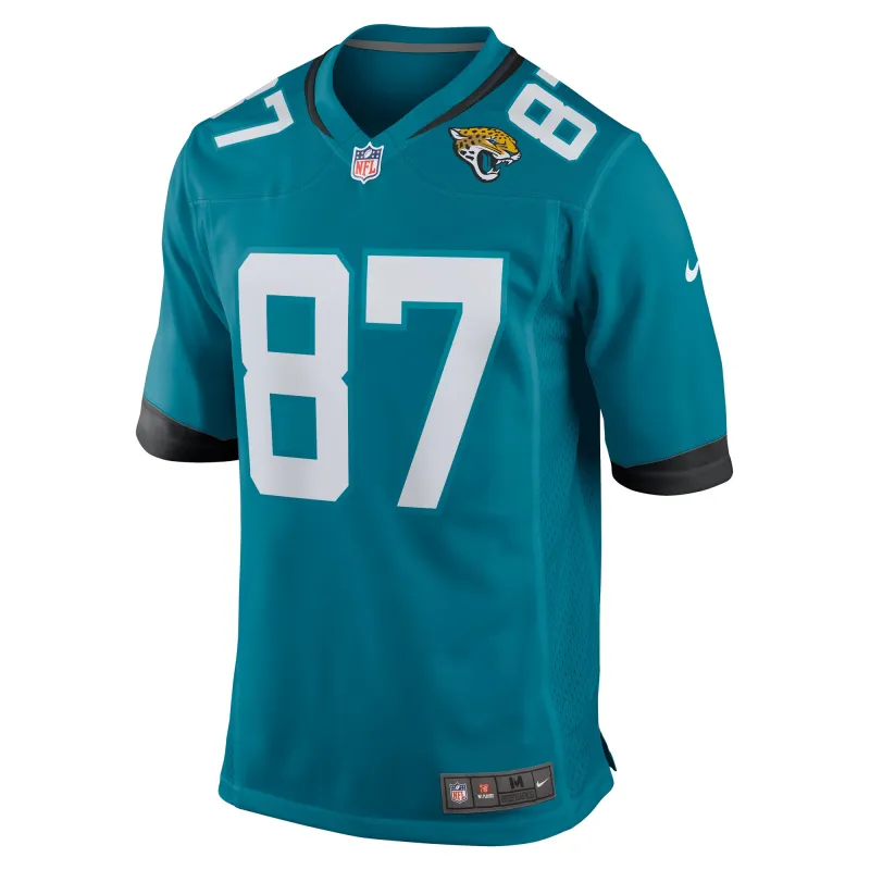 Men's Jacksonville Jaguars Josh Pederson  Teal Team Game Jersey