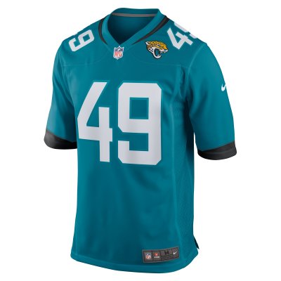 Men's Jacksonville Jaguars Leonard Taylor  Teal Game Jersey 02
