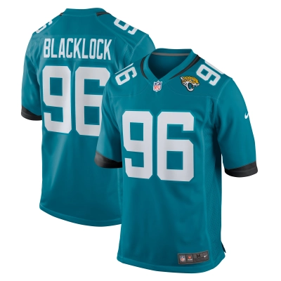 Men's Jacksonville Jaguars Ross Blacklock  Teal Team Game Jersey 01