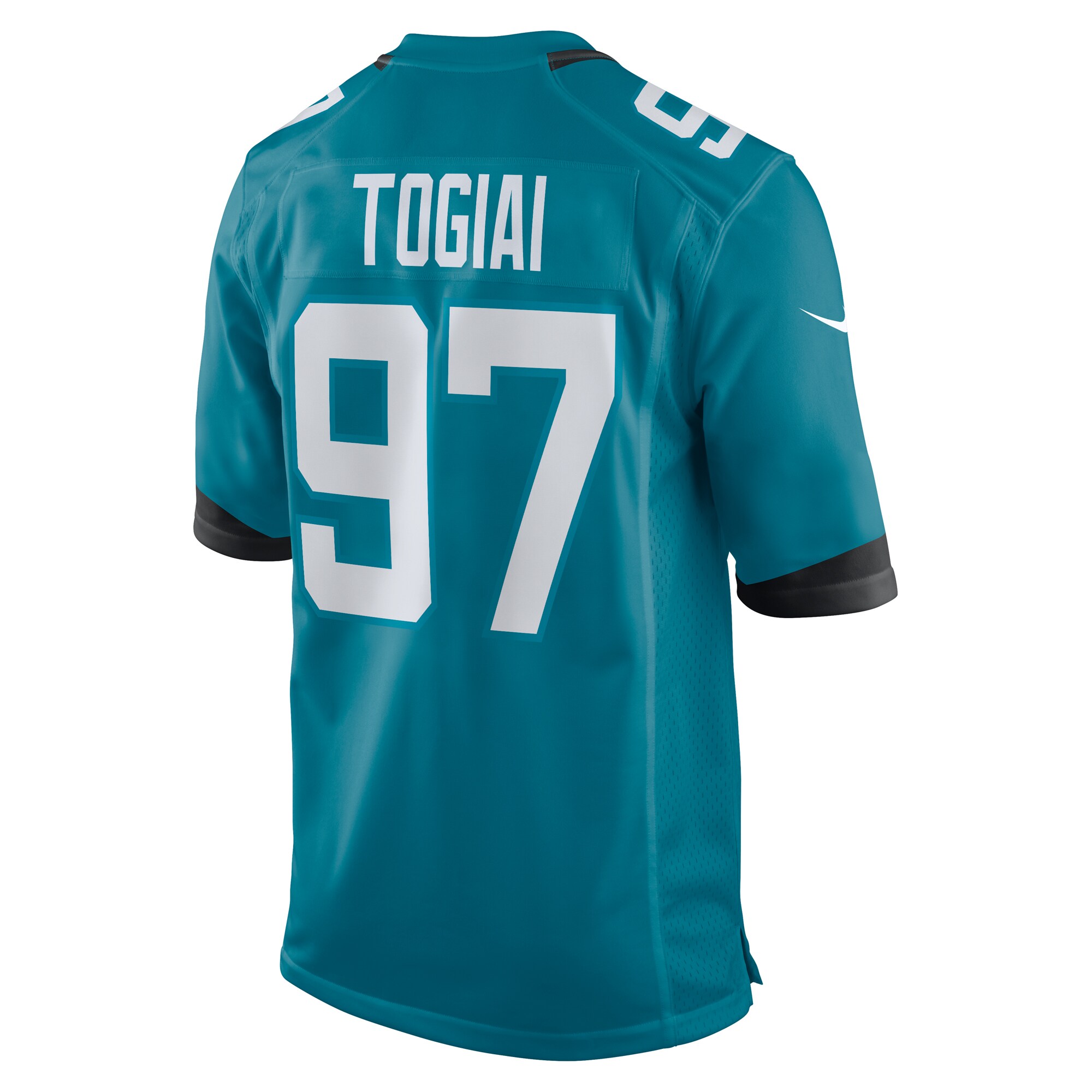 Men's Jacksonville Jaguars Tommy Togiai  Teal Team Game Jersey