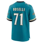Men's Jacksonville Jaguars Tony Boselli Teal Prowler Throwback Retired Player Game Jersey