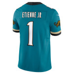 Men's Jacksonville Jaguars Travis Etienne Teal Prowler Throwback Vapor F.U.S.E. Limited Jersey