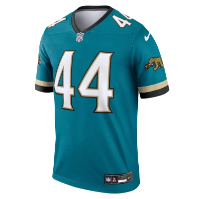 Men's Jacksonville Jaguars Travon Walker Teal Prowler Throwback Legend Jersey 02