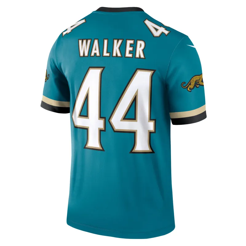 Men's Jacksonville Jaguars Travon Walker Teal Prowler Throwback Legend Jersey