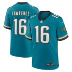Men's Jacksonville Jaguars Trevor Lawrence Teal Prowler Throwback Player Game Jersey