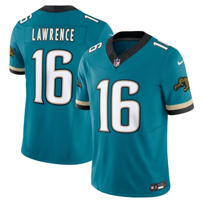 Men's Jacksonville Jaguars Trevor Lawrence Teal Prowler Throwback Vapor F.U.S.E. Limited Jersey 01