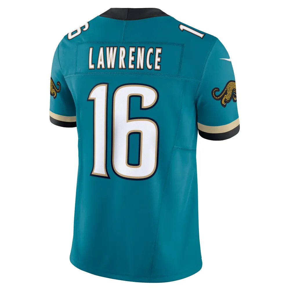Men's Jacksonville Jaguars Trevor Lawrence Teal Prowler Throwback Vapor F.U.S.E. Limited Jersey