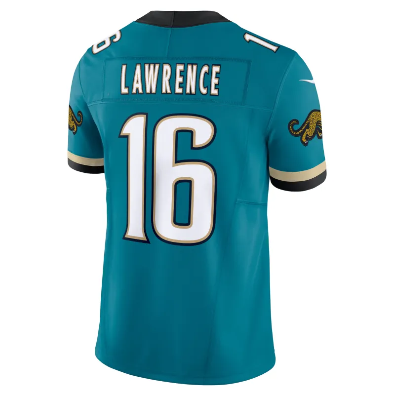 Men's Jacksonville Jaguars Trevor Lawrence Teal Prowler Throwback Vapor F.U.S.E. Limited Jersey