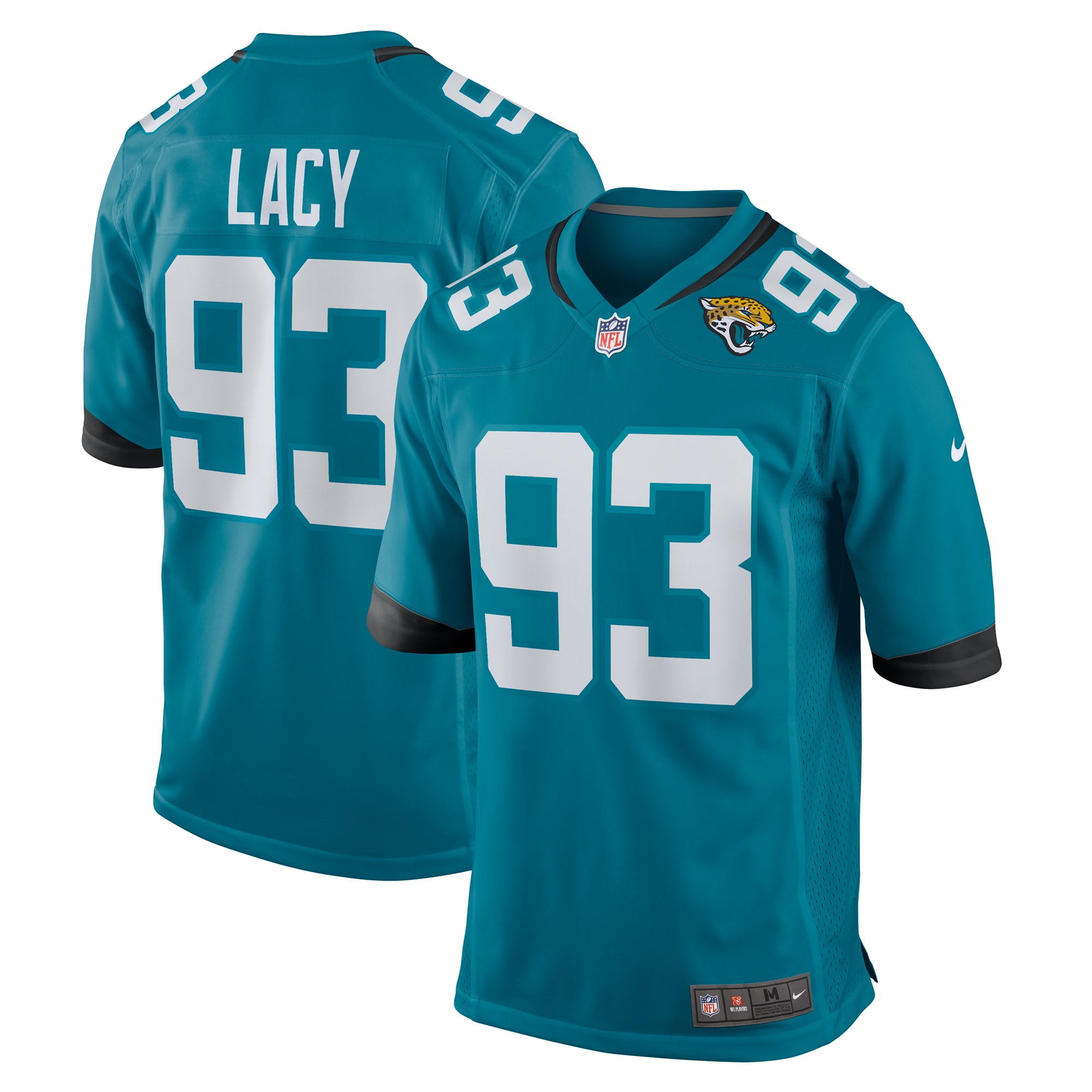 Men's Jacksonville Jaguars Tyler Lacy  Teal Team Game Jersey