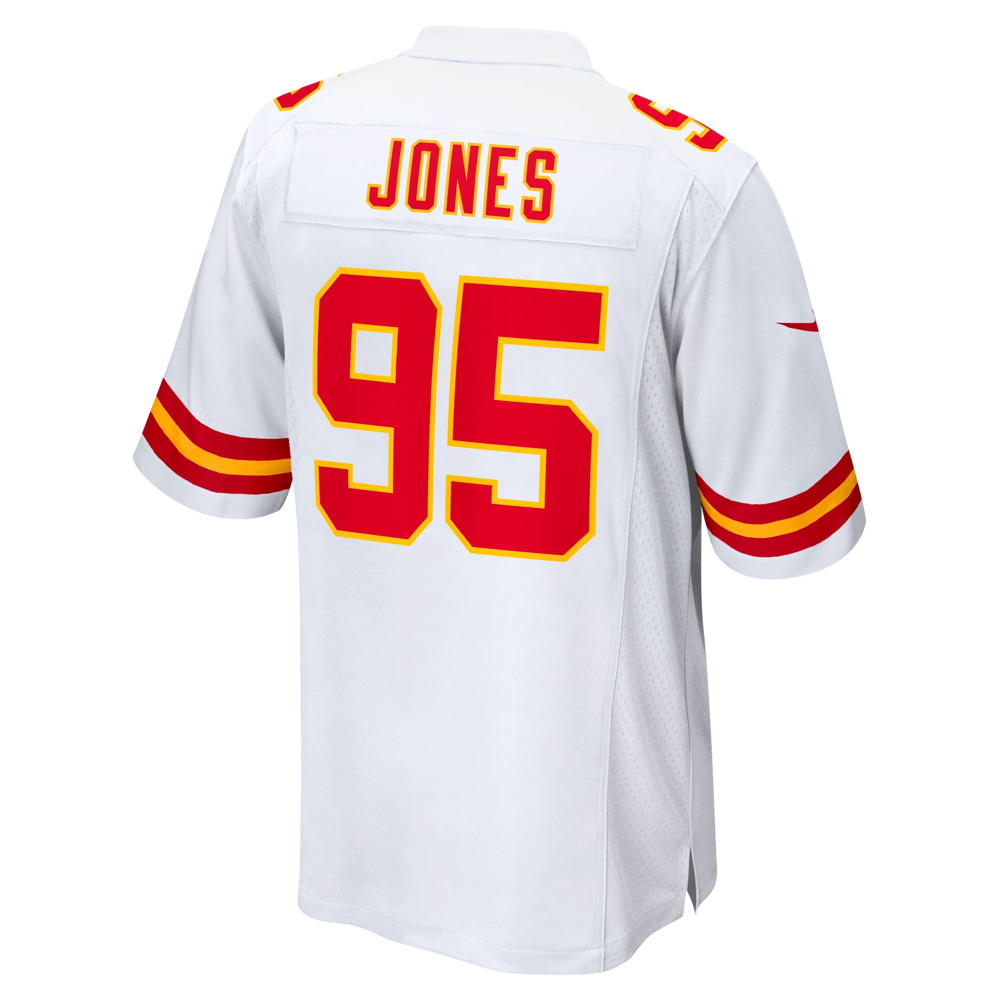Men's Kansas City Chiefs Chris Jones White Game Jersey