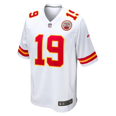 Men's Kansas City Chiefs Kadarius Toney White Game Jersey 02