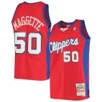Men's LA Clippers Corey Maggette Red 2001/02 Hardwood Classics Swingman Jersey