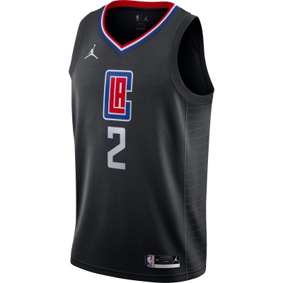 Men's LA Clippers Kawhi Leonard Black 2020/21 Swingman Jersey - Statement Edition 02