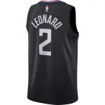 Men's LA Clippers Kawhi Leonard Black 2020/21 Swingman Jersey - Statement Edition