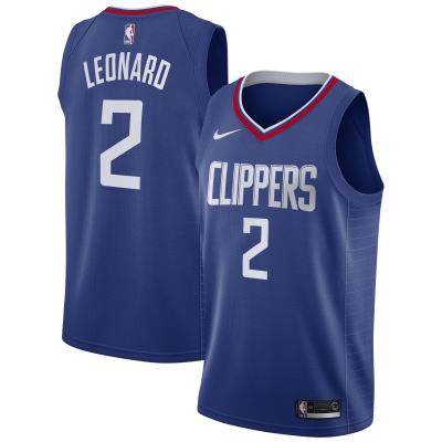 Men's LA Clippers Kawhi Leonard Blue 2019/20 Swingman Jersey - Icon Edition 01