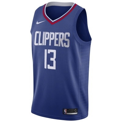 Men's LA Clippers Paul George Blue 2019/20 Swingman Jersey - Icon Edition 02